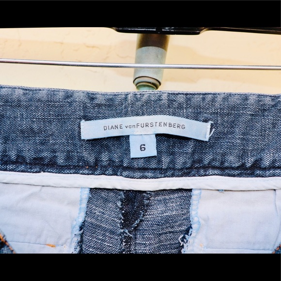 Diane Von Furstenberg Cropped Denim Pant - Picture 5 of 6